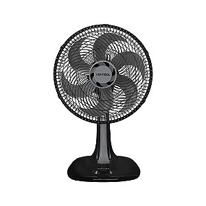 Ventilador de Mesa Oscilante Turbo 6 Pás Premium Preto 30cm 220v Ventisol 549
