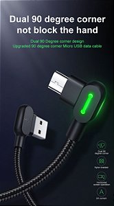 Cabo Micro Usb V8 1.8 Metros Em L 90 Graus Gamer Mcdodo - X-cell-CA-5772