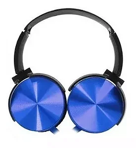 Headphone Estéreo Extra Bass Com Microfone XTRAD LC-834-Blue