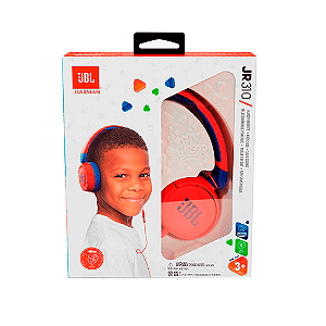 Fone de Ouvido Infantil JBL JR310 -Azul/Vermelho