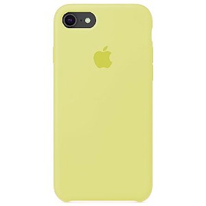 Capa de Silicone para Iphone 7/8 - Amarelo Pastel