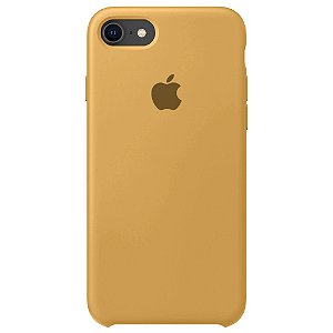 Capa de Silicone para Iphone 7/8 - Amarelo Mostarda