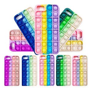 Capa de Silicone para Iphone 7 - Pop It Anti Stress
