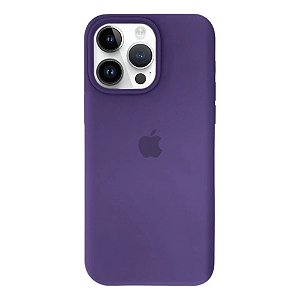 Capa de Silicone para Iphone 14 Pro Max - Roxo