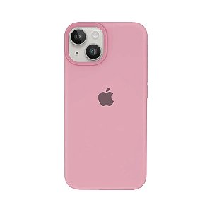Capa de Silicone para Iphone 14 - Rosa Claro