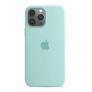 Capa de Silicone para Iphone 13 Pro Max - Verde Menta