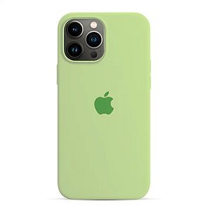 Capa de Silicone para Iphone 13 Pro - Verde Pastel