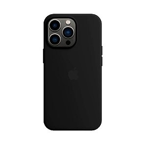 Capa de Silicone para Iphone 13 Pro - Preto