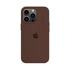 Capa de Silicone para Iphone 13 Pro - Marrom