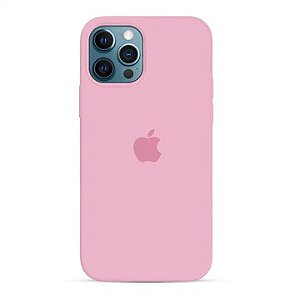 Capa de Silicone para Iphone 12/12Pro - Rosa Claro