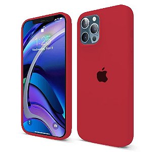Capa de Silicone para Iphone 12 Pro/12 Pro Max - Vermelho Hibisco
