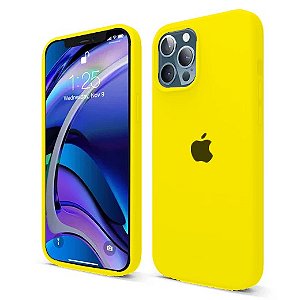 Capa de Silicone para Iphone 12 Pro/12 Pro Max - Amarelo