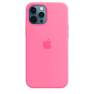 Capa de Silicone para Iphone 12 Pro Max - Rosa Claro
