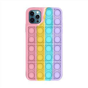 Capa de Silicone para Iphone 12 Pro Max - Pop It Anti Stress
