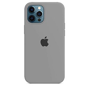 Capa de Silicone para Iphone 12 Pro Max - Cinza