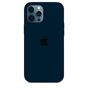 Capa de Silicone para Iphone 12 Pro Max - Azul Marinho