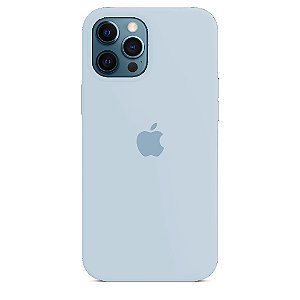 Capa de Silicone para Iphone 12 Pro Max - Azul Bebê