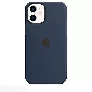 Capa de Silicone para Iphone 12 Mini - Azul Marinho