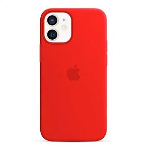Capa de Silicone para Iphone 12 - Vermelho