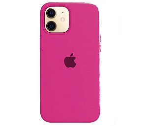 Capa de Silicone para Iphone 12 - Rosa Fúcsia