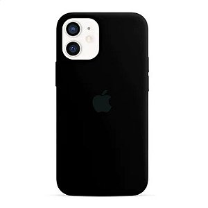Capa de Silicone para Iphone 12 - Preto