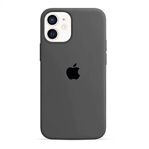 Capa de Silicone para Iphone 12 - Cinza