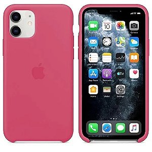 Capa de Silicone para Iphone 11 - Rosa Rouge