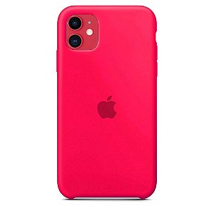 Capa de Silicone para Iphone 11 - Rosa Pink