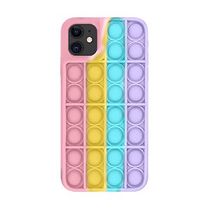 Capa de Silicone para Iphone 11 - Pop It Anti Stress