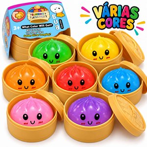 Squishy Bolinho Pãozinho Chines Nikuman Dumpling Surpresa HI-MI