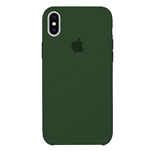 Capa de Silicone para Iphone XS Max - Verde Exército