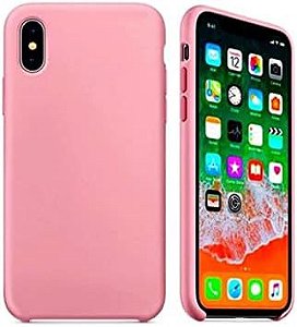 Capa de Silicone para Iphone XS Max - Rosa Claro