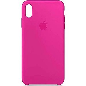 Capa de Silicone para Iphone XS - Rosa Neon