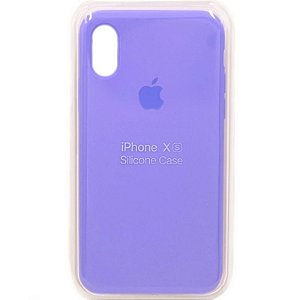 Capa de Silicone para Iphone XS - Lilás