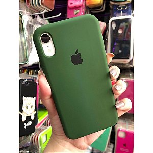 Capa de Silicone para Iphone XR - Verde Exército