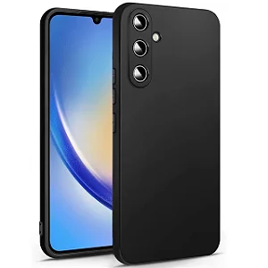 Capa de Silicone para Samsung A34- Preta