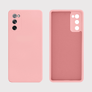Capa de Silicone para Samsung S22 Plus - Rosa Claro