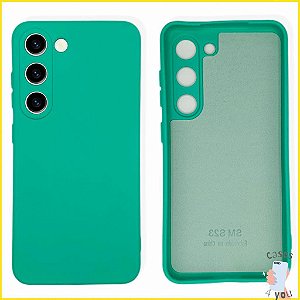 Capa de Silicone para Samsung S22 Plus - Verde Neon