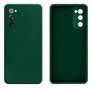 Capa de Silicone para Samsung S20 FE - Verde Escuro