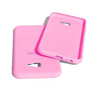 Capa de Silicone para Samsung J4 Plus - Rosa Claro