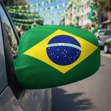 Capa Bandeira Brasil Retrovisor Espelho De Carro Copa C/2 Uni 1593