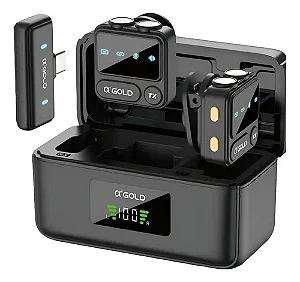 Microfone De Lapela Sem Fio Lightning A'gold MCF-26