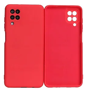 Capa de Silicone para Samsung A12/M12 - Vermelho