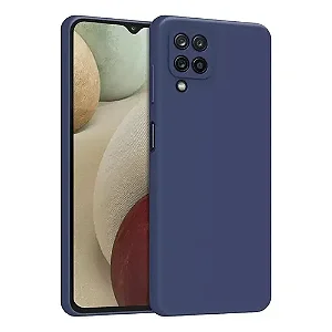 Capa de Silicone para Samsung A12/M12 - Azul Marinho