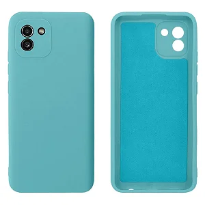 Capa De Silicone Para Samsung A03 - Azul CPS-SMA03-AZ