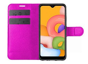 Capa Carteira para Samsung A01 - Rosa Pink CPC-SMA01-RSP