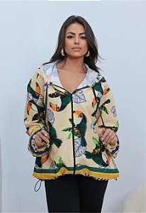Jaqueta Corta Vento Feminino Estampado 1502