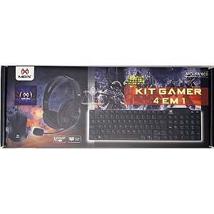 Kit Gamer Teclado Mouse Fone Mousepad 4 em 1 Mox MO-KM600