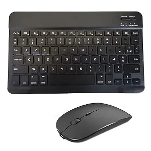 Teclado E Mouse Bluetooth Ultrafino Sem Fio, Recarregável JP111