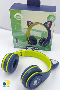 Fone Headset Sem Fio Gatinho TO-99